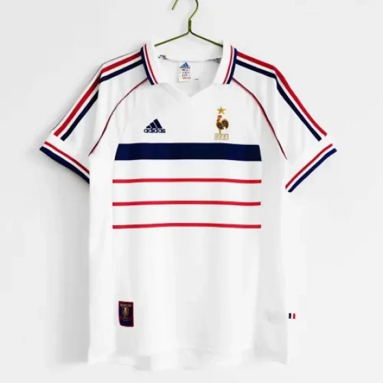 1998 France Retro Jersey Away World Cup